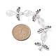 Angel Fairy Shape Electroplate Transparent Glass Beads Strands(AJEW-JB01172-03)-3