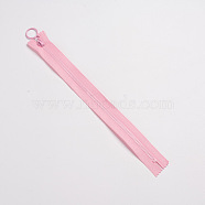 Resin Close End Zippers, Garment Accessories, for Sewing Purse Bags Crafts, Pink, 280x29x2mm(FIND-WH0052-44L)