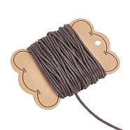 ARRICRAFT 10m Chinese Waxed Cotton Cord, Coffee, 2mm, 10m/bag(YC-AR0001-02B)