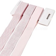 9 Yards 3 Styles Polyester Ribbon, for DIY Handmade Craft, Hair Bowknots and Gift Decoration, Light Pink Palette, Pink, 1~1-1/8 inch(25~28mm), about 3 yards/style(SRIB-A014-B16)