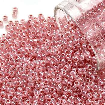 TOHO Round Seed Beads, Japanese Seed Beads, (906) Ceylon Tomato Soup, 11/0, 2.2mm, Hole: 0.8mm, about 1111pcs/bottle, 10g/bottle