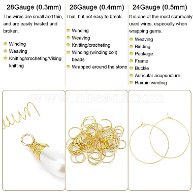 Round Craft Copper Wire(CWIR-BC0001-0.3mm-S)-8
