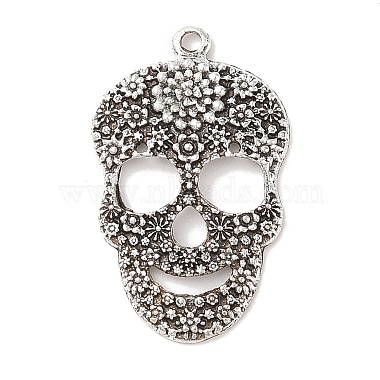 Antique Silver Skull Alloy Pendants