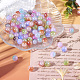 100Pcs UV Plating Iridescent Two Tone Acrylic Beads(OACR-TA0002-99)-5