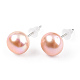 Natural Pearl Stud Earrings(PEAR-N020-08B)-5
