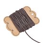 2mm Coffee Waxed Cotton Cord Thread & Cord(YC-AR0001-02B)