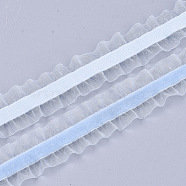 Velvet Organza Ribbon, Cornflower Blue, 3/4 inch(18mm), about 20yards/roll(18.29m/roll)(SRIB-T007-043)
