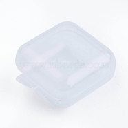 Plastic Bead Storage Containers, Rectangle, Clear, 4x3.45x1.8cm(CON-N012-02)