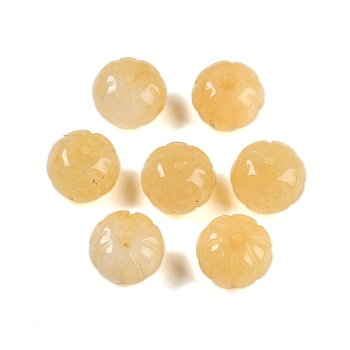 Natural Yellow Aventurine Beads, Pumpkin, 12x9mm, Hole: 1.2mm