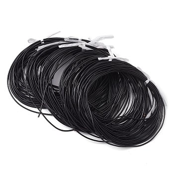 Round Cowhide Leather Cord, Genuine Leather Strip Cord Braiding String, Black, 2mm