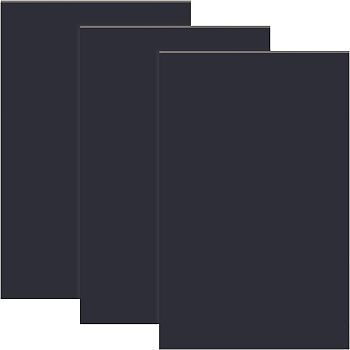  PVC Foam Boards, Poster Board, for Crafts, Modelling, Art, Display, School Projects, Rectangle, Black, 15.3x25.5x0.5cm