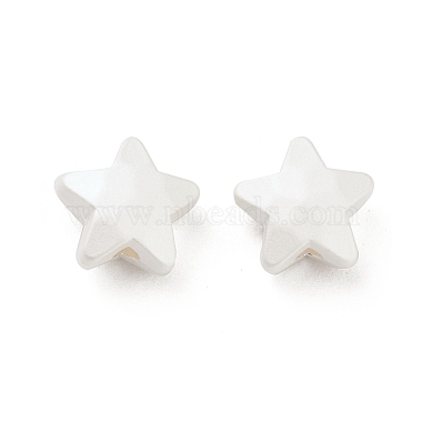 Matte Silver Color Star Alloy Beads