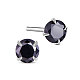 SHEGRACE Rhodium Plated 925 Sterling Silver Four Pronged Ear Studs(JE420F-01)-1