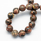 Natural Leopard Skin Jasper Round Beads Strands(G-S182-12mm)-3