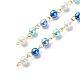 Cristal hechos a mano de abalorios de perlas cadenas(AJEW-JB01136-01)-1