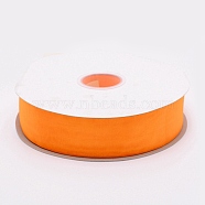 Organza Ribbon, for Crafts Gift Wrapping, Orange, 1-1/2"(38mm), about 200yards/roll(182.88m/roll)(OCOR-WH0060-08A-06)