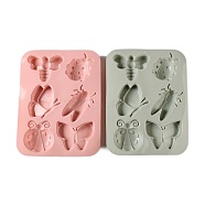 Insect Shape Cake DIY Food Grade Silicone Mold, Cake Molds(Random Color is not Necessarily The Color of the Picture), Random Color, 261x201x20mm, Inner Diameter: 67~91x58~92mm(DIY-K075-02)