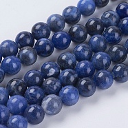 Natural Sodalite Beads Strands, Round, 8mm, Hole: 1mm(G-G448-8mm-25)