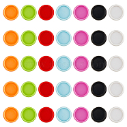 35Pcs 7 Colors ABS Plastic Binding Discs, for Discbound Notebook, Flat Round, Mixed Color, 19x5.5mm, Inner Diameter: 15.5mm, 5pcs/color(KY-HY0001-08)