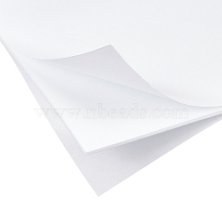 Sponge EVA Sheet Foam Paper Sets, With Double Adhesive Back, Antiskid, Rectangle, White, 20x15x0.2cm(AJEW-BC0001-11B-02)