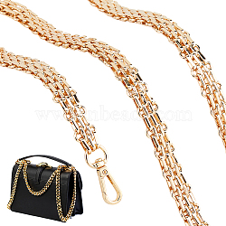 1Pc Iron Purse Chains, with Clasps, Golden, 1200mm(AJEW-FH0005-54B-G)