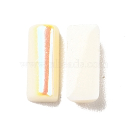 ABS Plastic Nail Art Decoration Accessories, Rectangle, Creamy White, 7x3x2mm, about 5000pcs/bag(MRMJ-S017-003C)