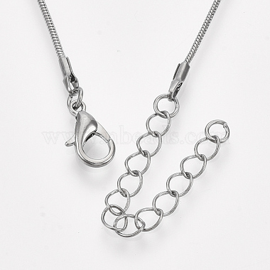 Латунь круглый змея цепи ожерелье материалы(MAK-T006-11B-B)-2