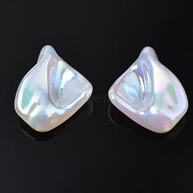 Rainbow Iridescent Plating Acrylic Beads(PACR-S221-002)-2