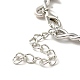 Alloy Thorns Link Chain Bracelet(BJEW-C026-01P)-3