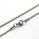 1.5mm 316 Surgical Stainless Steel Snake Chain Necklaces(STAS-D064)-1