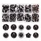100Pcs 10 Styles 1-Hole Resin Imitation Pearl Shank Buttons(FIND-NB0003-93)-1