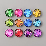 Platinum Plated Brass Jewelry Snap Buttons, with Glass Cabochons, Half Round/Dome, Diamond Pattern, 18.5x9mm, Knob: 5.7mm(BUTT-WH0050-J01)