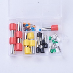 Plastic Clay Cutters, Cutters Mold Ceramics Dotting Tools, Mixed Color, 12x8.7x2.4cm, 16~35x3~15.5mm, Hole: 1~10mm and 2.6~14.5mm, 40pcs/box(TOOL-WH0117-33)