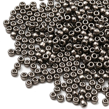 TOHO Round Seed Beads, Japanese Seed Beads, (602) Steel Grey Metallic, 11/0, 2.2mm, Hole: 0.8mm, about 50000pcs/pound