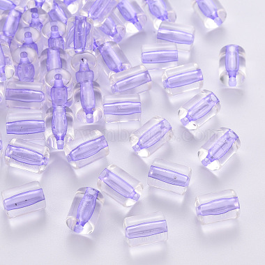 Lilac Column Acrylic Beads