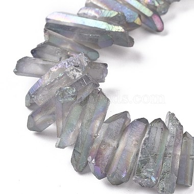 Natural Quartz Crystal Points Beads Strands(G-K181-B21)-3