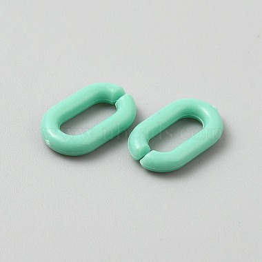 Opaque Acrylic Linking Rings(SACR-WH0001-37N)-2