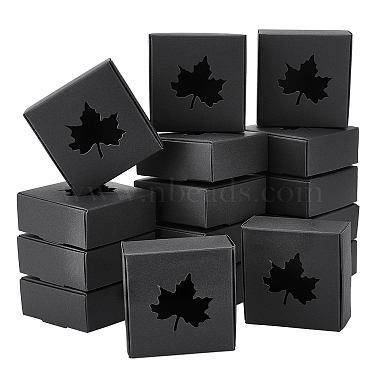 Black Square Paper Gift Boxes
