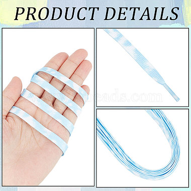 3 Pairs 3 Style Tie-Dye Style Flat Smooth Polyester Shoelaces(FIND-GF0004-70C)-6