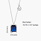 925 Sterling Silver Zircon Pendant Necklace 12 Constellation Pendant Necklace Jewelry Anniversary Birthday Gifts for Women Men(JN1088D)-2