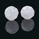 Lace Pattern Spray Painted Transparent Acrylic Beads(X-ACRP-R146-03)-2