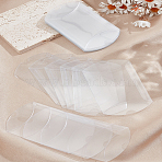 20Pcs PVC Plastic Frosted Pillow Boxes, Gift Candy Transparent Packing Box, Clear, 9x6.4x2.5cm(CON-LP0001-05)
