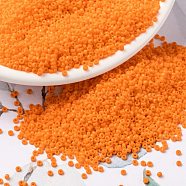 MIYUKI Round Rocailles Beads, Japanese Seed Beads, 15/0, (RR405) Opaque Tangerine, 15/0, 1.5mm, Hole: 0.7mm, about 5555pcs/10g(X-SEED-G009-RR0405)