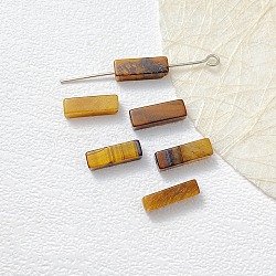 Natural Tiger Eye Beads, Cuboid, 13x4x4mm, Hole: 1.4mm(G-G137-01L)