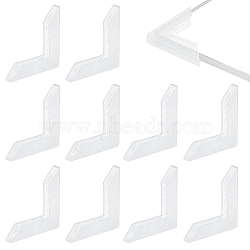 PP L-shaped Triangle Corner Protector, Guards Cover Cushion, for Ceramic, Glass, Metal Sheet Transportation Protection, WhiteSmoke, 33x33x5mm(FIND-WH0152-324B)