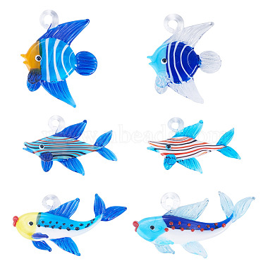 Handmade Lampwork Pendants(LAMP-TA0002-76A)-2