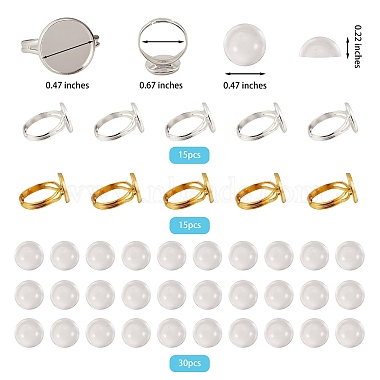 DIY Flat Round Ring Making Kits(DIY-SZ0007-80)-7