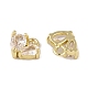 Brass Micro Pave Clear Cubic Zirconia Charms(KK-L212-21G)-2