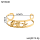 Marine Theme Stainless Steel Cuff Bangles(STAS-OY011-43G)-2
