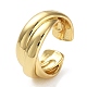 Rack Plating Brass Criss Cross Open Cuff Rings for Women(RJEW-Q777-04G)-1